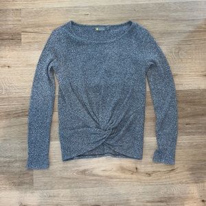 Zella gray ribbed long sleeve